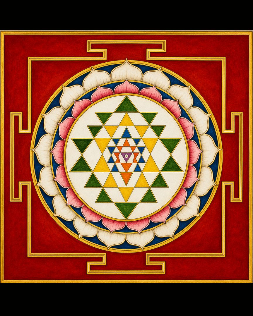 Divine Shri Yantra Mandala Art — Art of Fantasy K